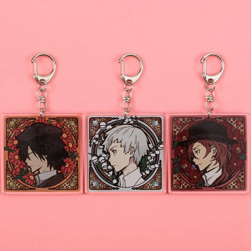 Аниме Bungou бродячие собаки Atsushi двухсторонний акриловый брелок 5 стилей