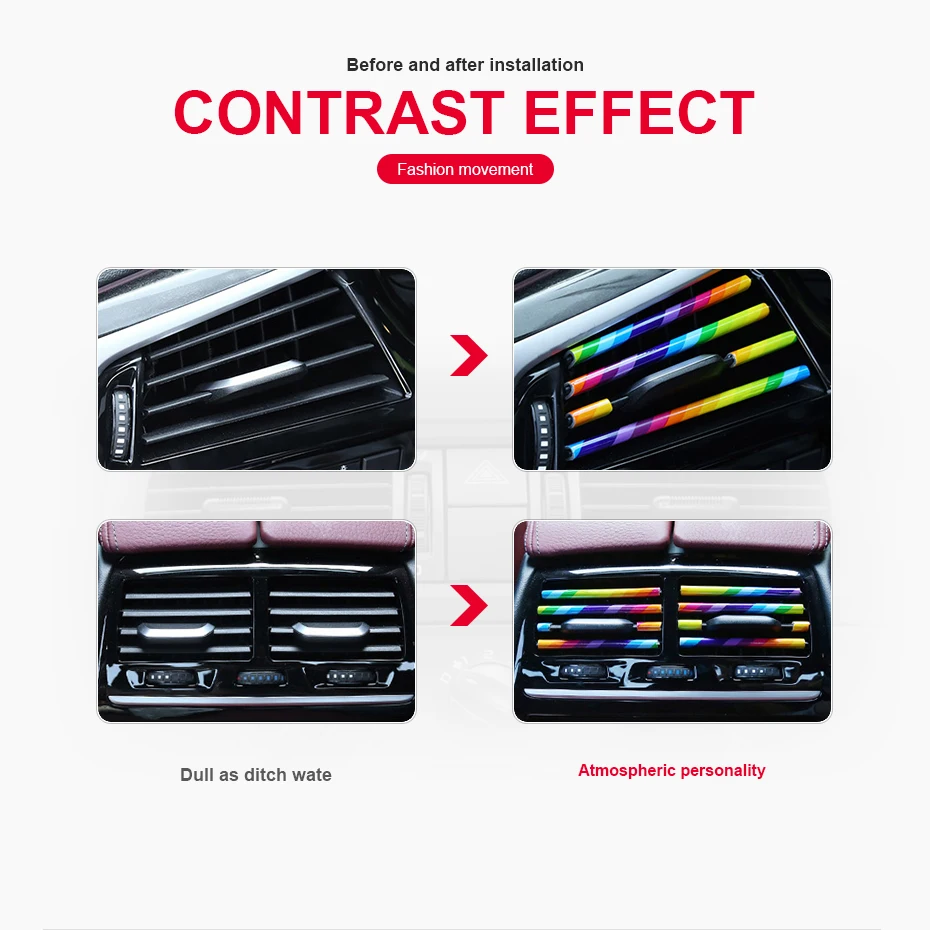 Новая U образная внутренняя решетка вентиляционного отверстия для автомобиля 20