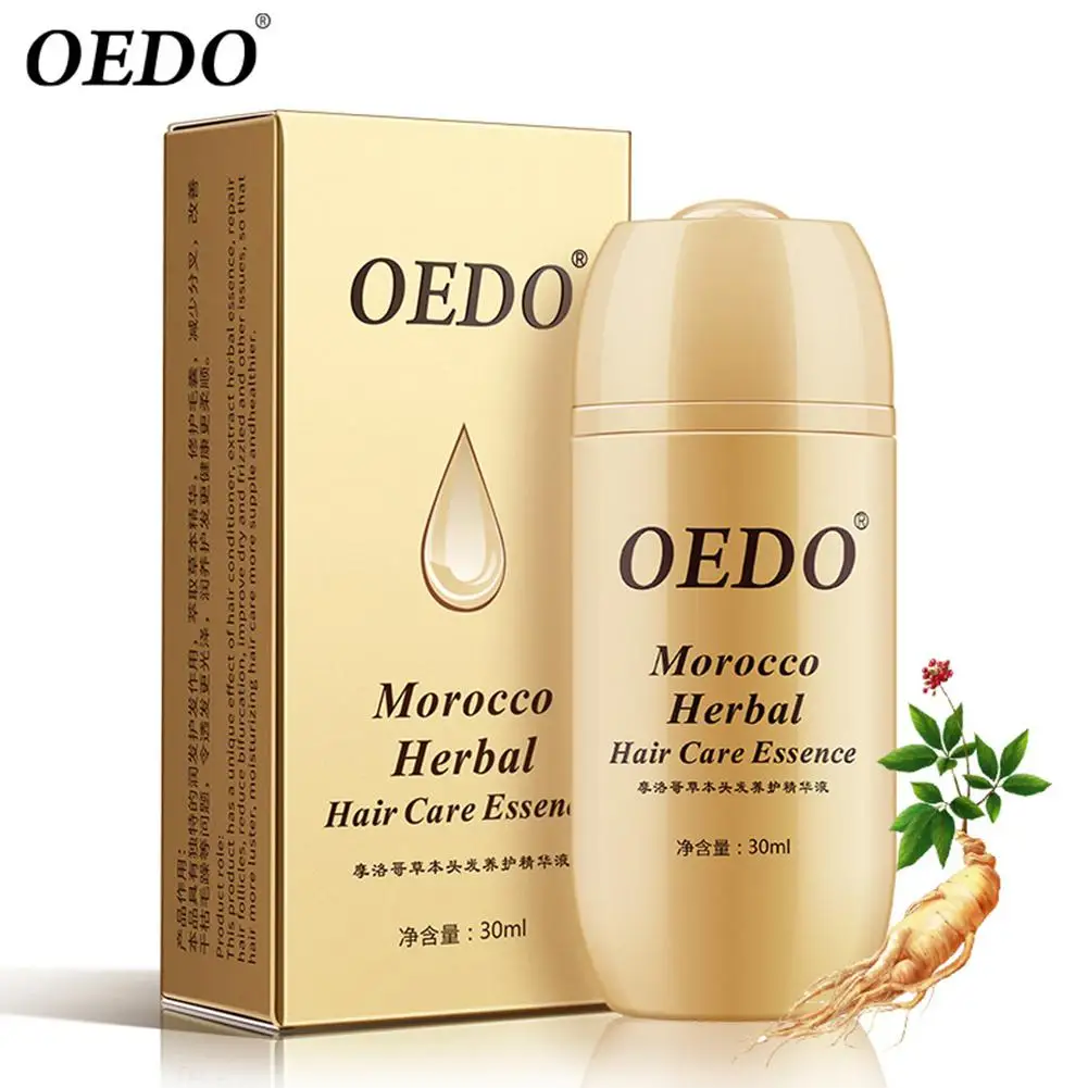 OEDO быстрый рост волос мощная Сыворотка для восстановления травяной женьшень