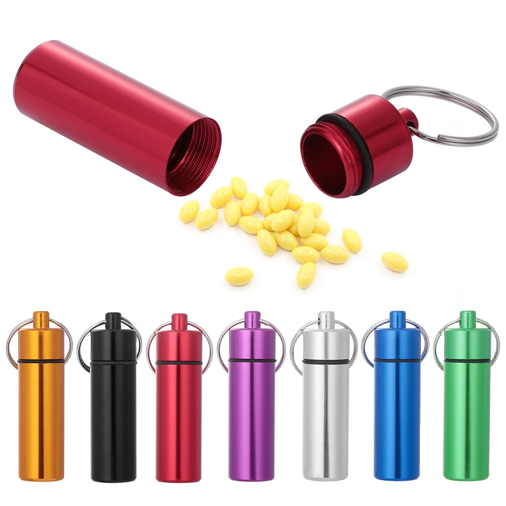 Горячая 1 шт. водонепроницаемый алюминиевый ящик для таблеток кэш лекарств