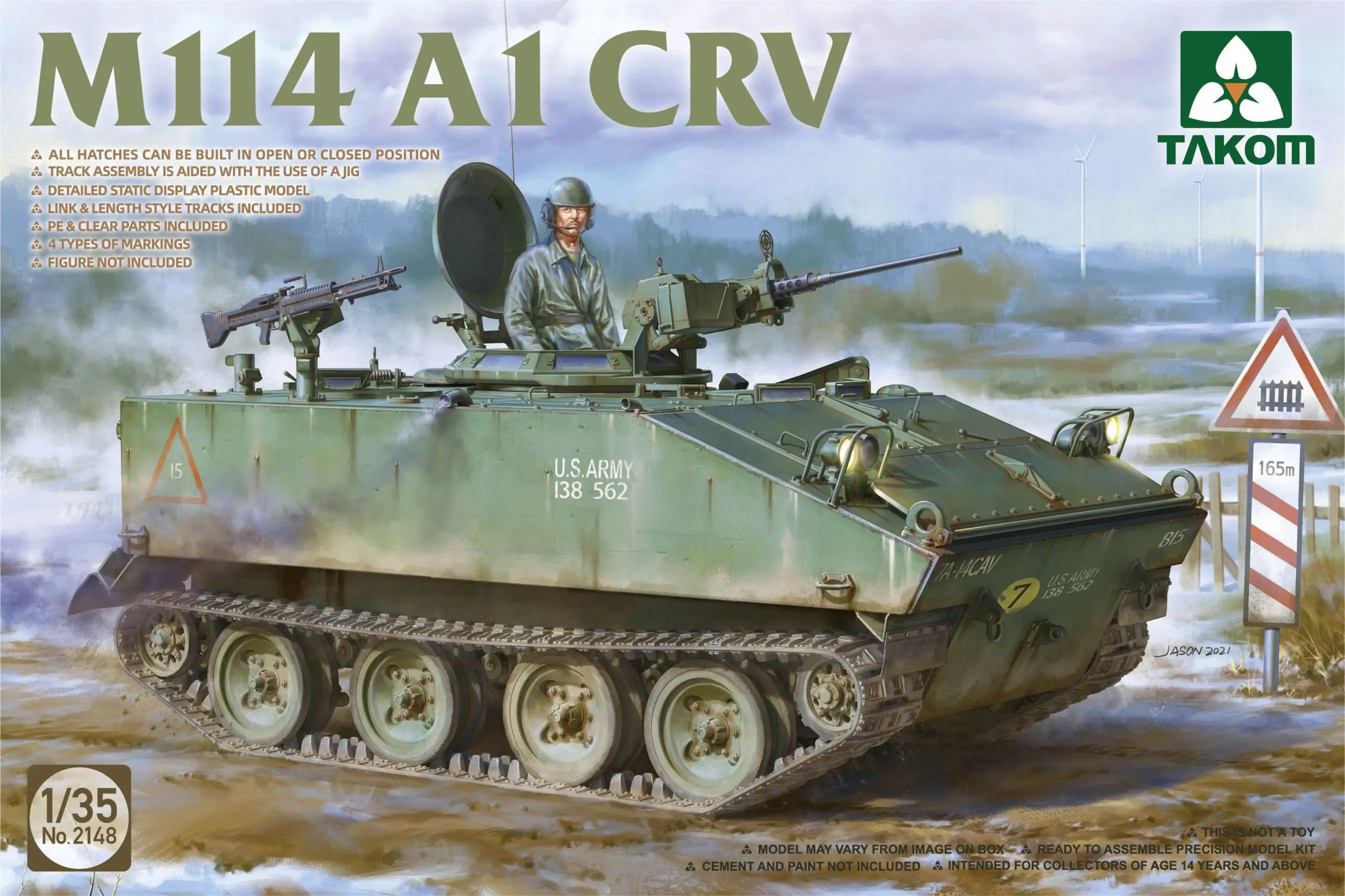 

Takom 2148 1/35 M114A1 CRV отслеживаемая фотография