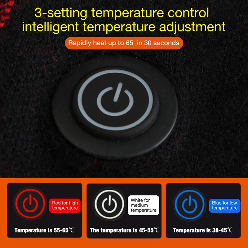 

Winter Outdoor USB Charging Electric Warmed Pants Hiking Camping Washable Heated Trousers Clothing Plus Velvet Thick Casual Pant