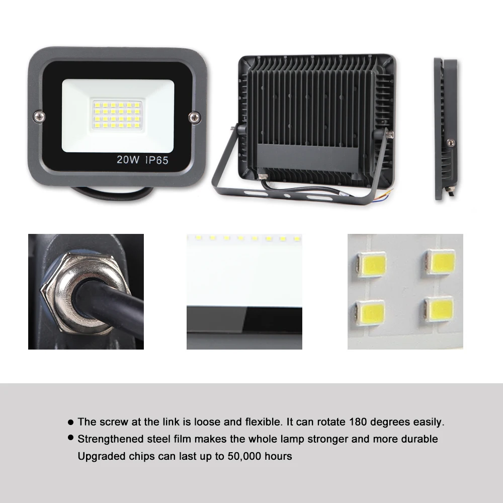 2 шт./компл. 20 Вт Светодиодный точечный светильник 220V led Отражатель IP66