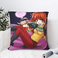 lina inverse square pillowcase cushion cover cute zip home decorative for bed nordic 4545cm