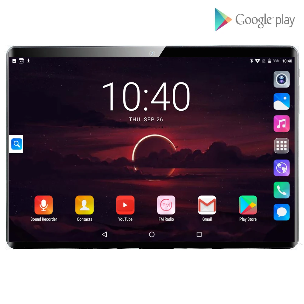 2020 новейший Google Play Store Android 9 0 OS 10 дюймов 3G планшет 32 ГБ ROM 1280*800 IPS две sim карты дети + 64