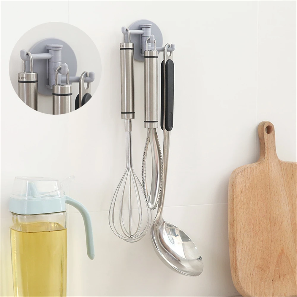 

Creative Wall Hooks Waterproof Oilproof Self Adhesive Hooks Reusable Seamless Hanging Hook For Kitchen Bathroom Office