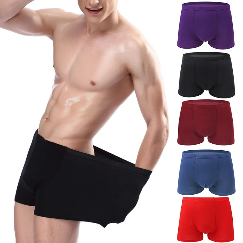 Распродажа нижнее белье хлопковые мягкие трусы трусы-боксеры Мужская одежда для