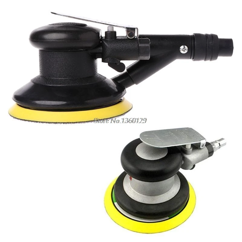 5 Inch Round Air Palm Random Orbital Sander Pneumatic Polisher Hand Sanding Tool Machine Electric Woodworking Grinder | Инструменты