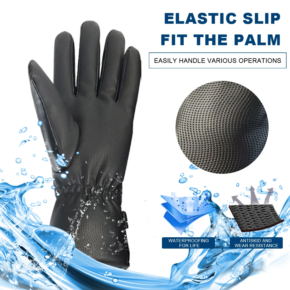 Перчатки для мотоциклистов водонепроницаемые с подогревом мотоцикла сенсорным