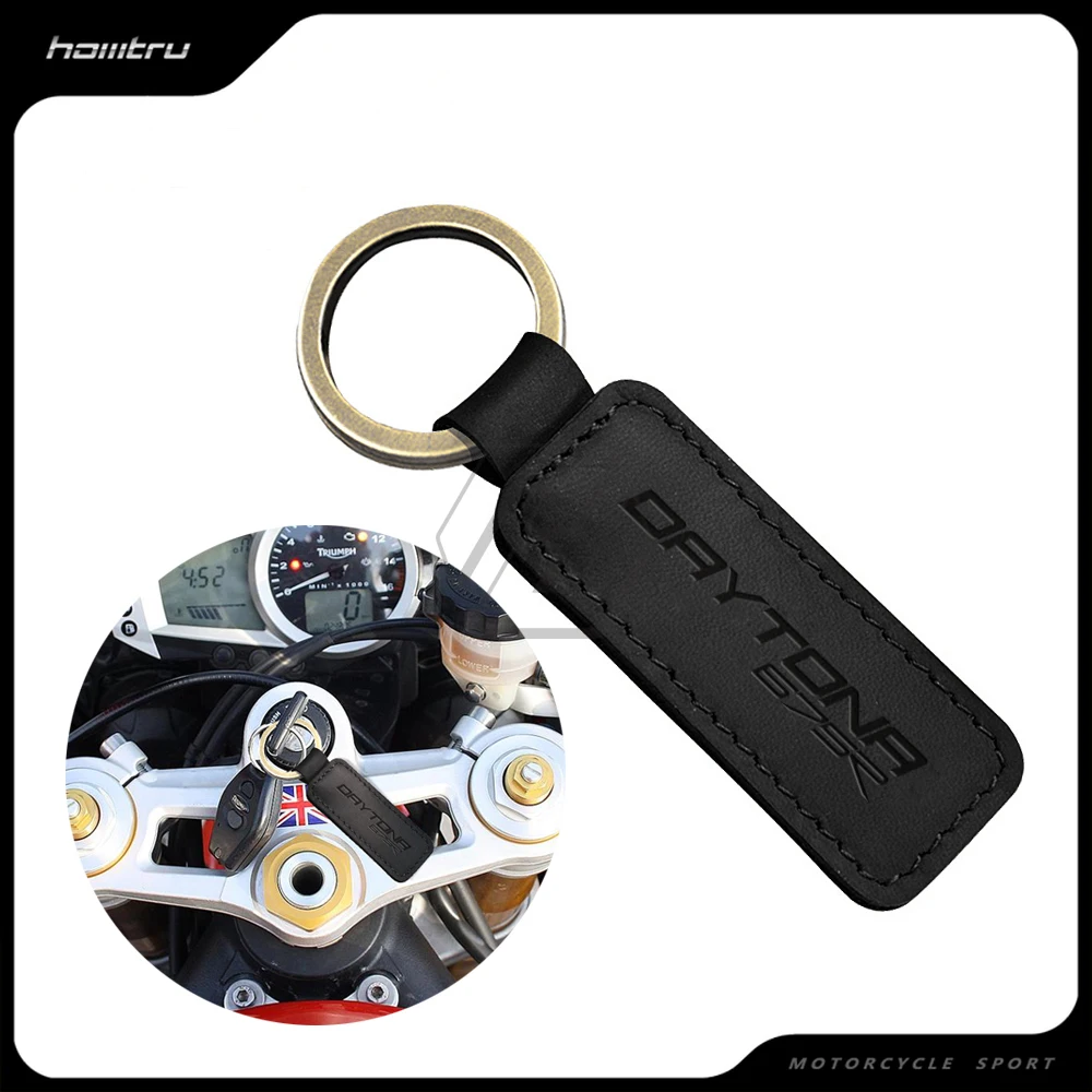 

Motorcycle Cowhide Keychain Keyring Case for Triumph Daytona 675 675R