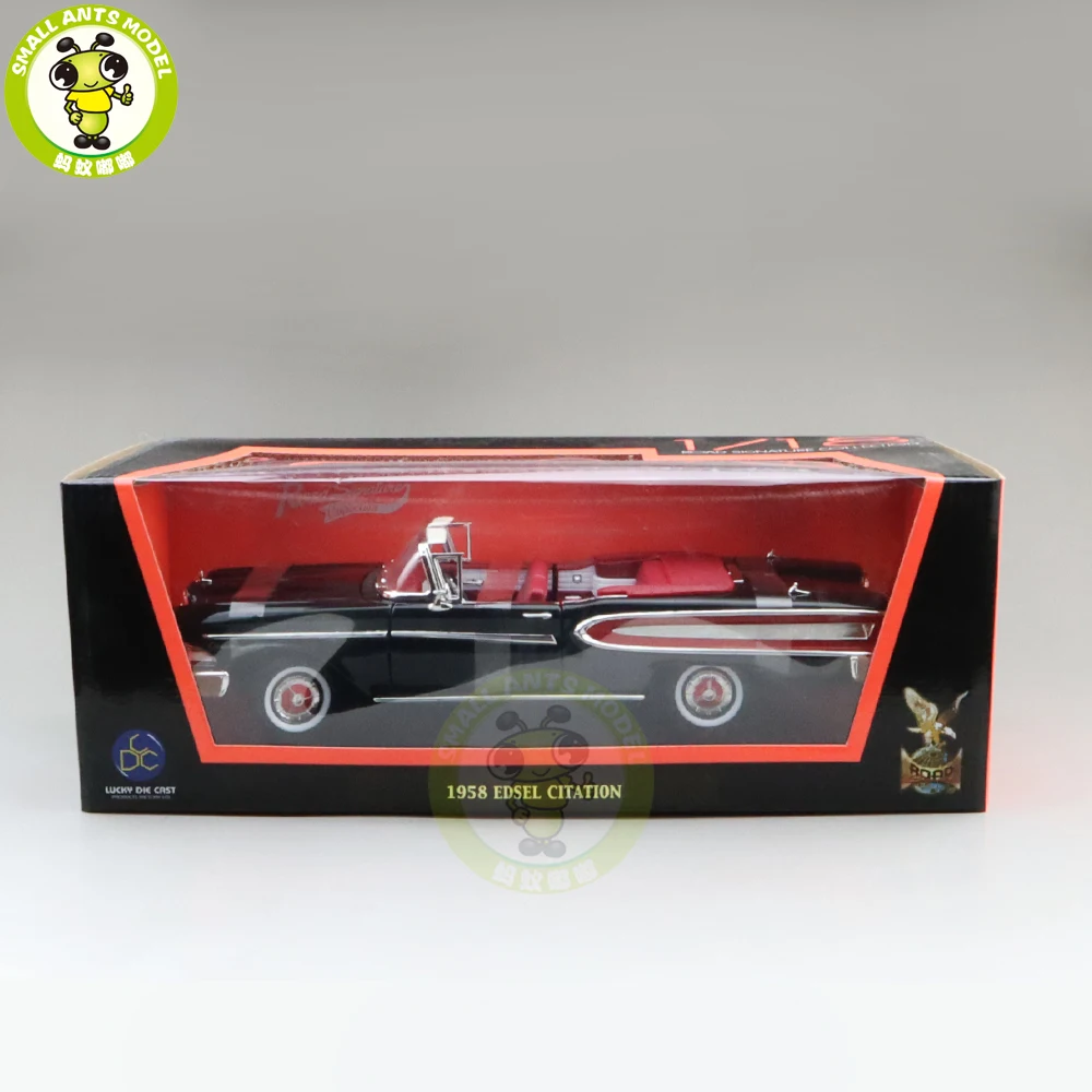 1/18 1958 Ford EDSEL цитирование дорога Подпись литая модель автомобиля игрушки для мальчиков и девочек подарок