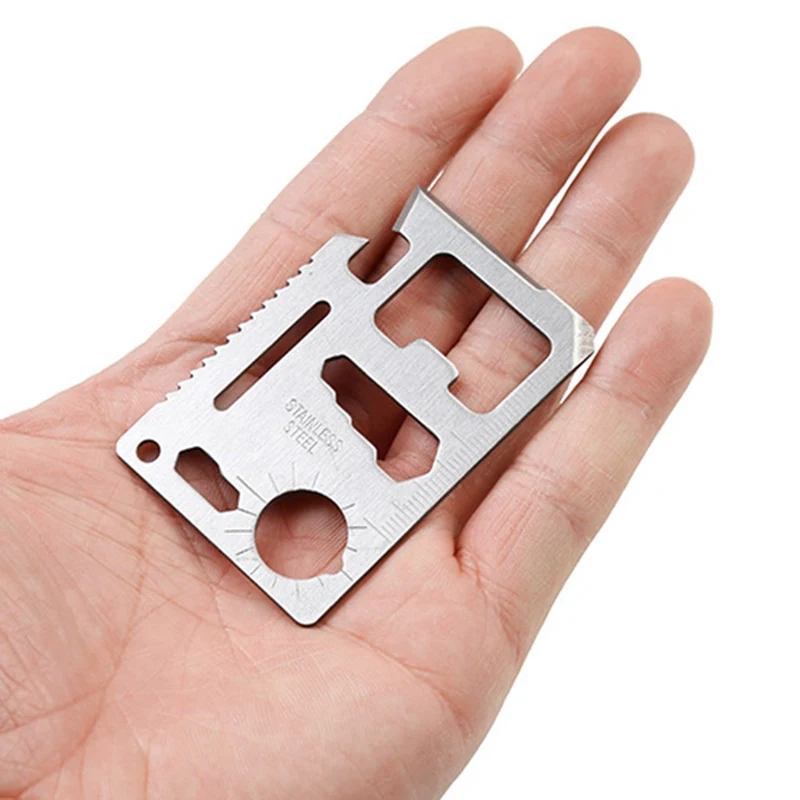 11 в 1 портативная тактическая карта из нержавеющей стали|Принадлежности для