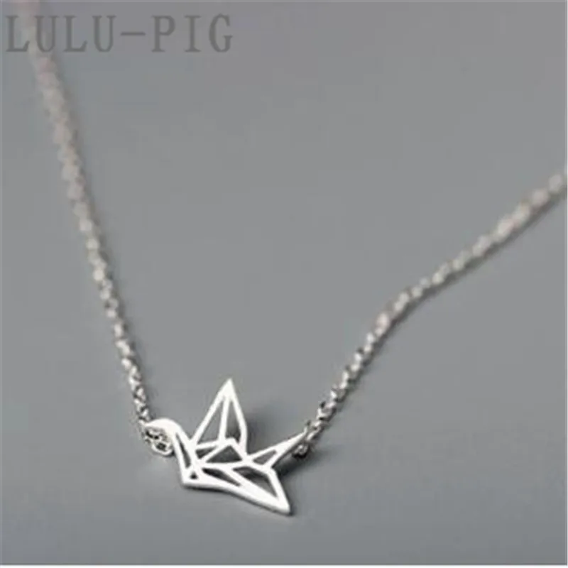 LULU-PIG 925 пробы Серебряная Классическая Эстетическая ожерелье с открытой ключицей