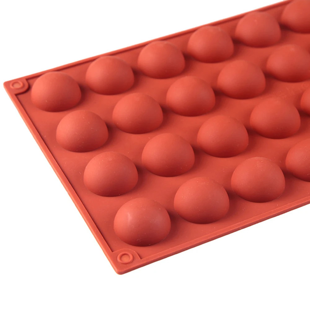 

Silicone Molds 36 Hole Semi-circular Mold Chocolate Mould Mousse Cake Molds Diy Baking Silicone Eco-friendly