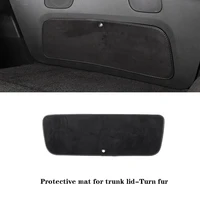 for tesla model y leather trunk protective pad dirt resistant protective pad 1pc
