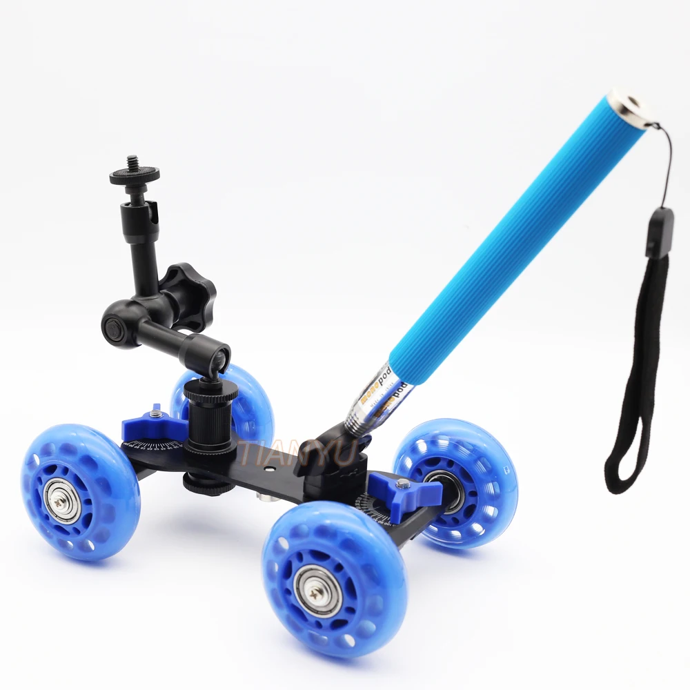 DSLR Rig Настольная Фотография Долли + 7 дюймов Magic arm ручной рычаг монопод камера