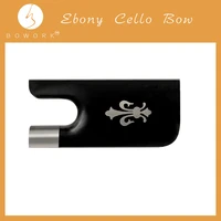 bowork cello bow frog 44 silver mounted bow parts cello bow accessories