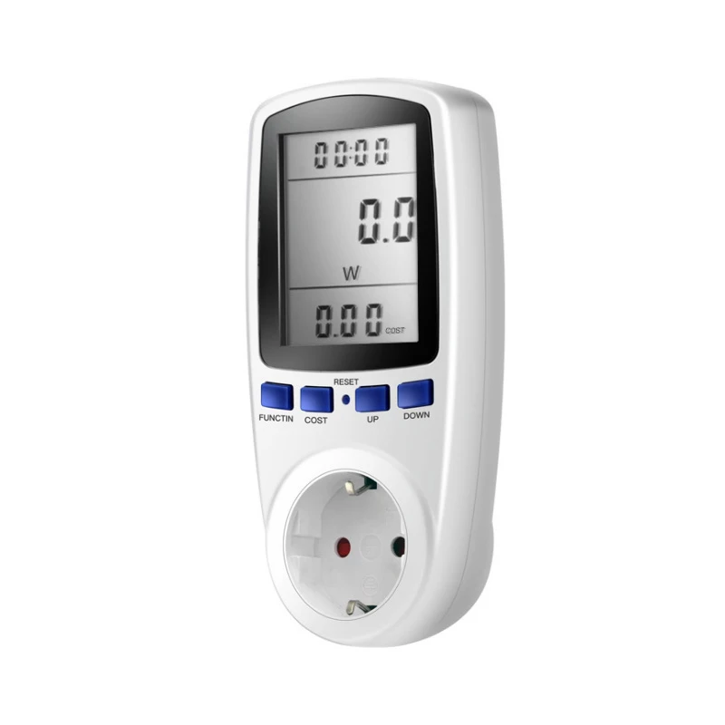 AC EU 220V Цифровой ЖК-дисплей Мощность ваттметр гнездо мощность кВт/ч счетчик