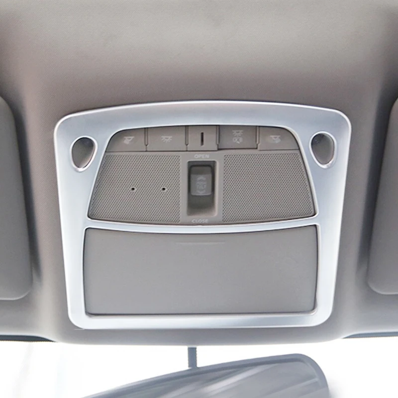 

For Nissan Pathfinder 2014 15 16 17 18 2019 ABS Car Front/Rear reading Lampshade panel Cover Trim car accessories styling 3pcs