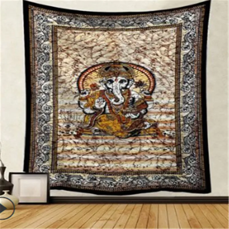 Гобелен с винтажным принтом настенный полиэстер мандала узор одеяло гобелен