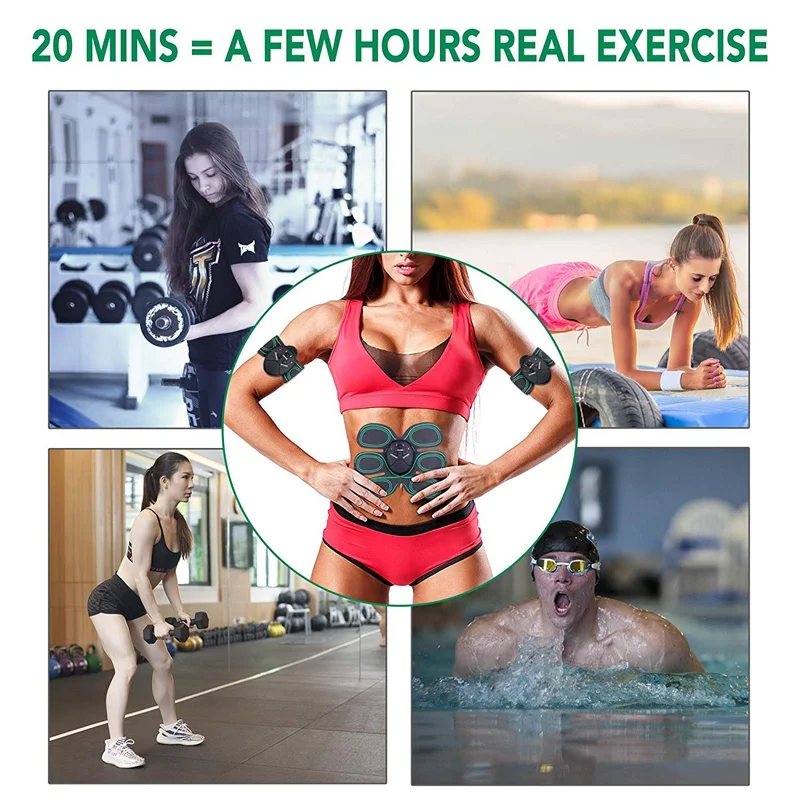 Умный Фитнес ABS стимулятор тренажер для пресса Электрический мышечный массажер