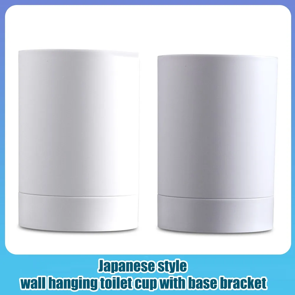

Tooth Brushing Cup with Holder Bathroom No Drilling Paste Wall Mount Home Storage Drain Rack Hotel Mouthwash Cup Bracket