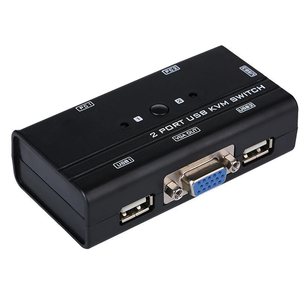 2 порта USB KVM Переключатель Селектор с консолями шт. Кабели в комплекте|switch port|2 port