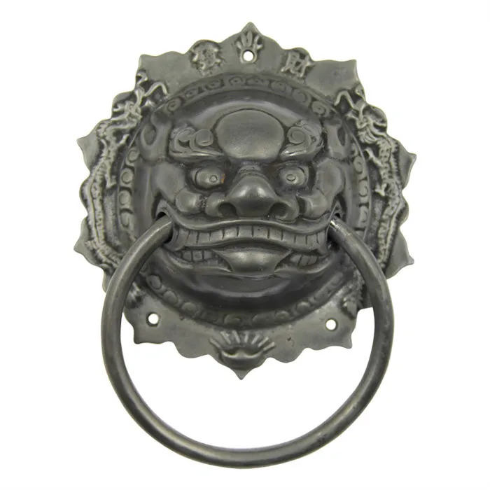 Ручка молоток для дверей медное чудовище ручной работы антикварная мебель в