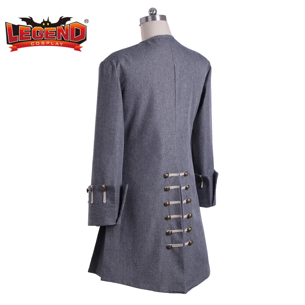 Косплей легенда капитан Джек пират косплей костюм куртка средневековый мужской
