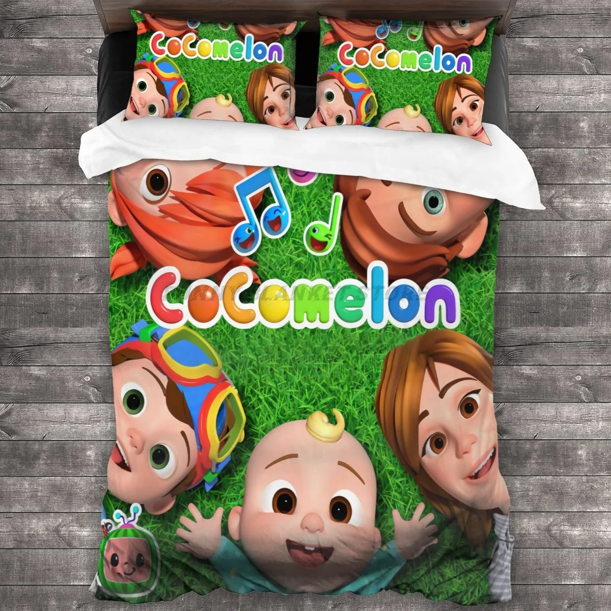 Cocomelon Комплект детских одеял для мальчиков и девочек постельного белья из мягкой