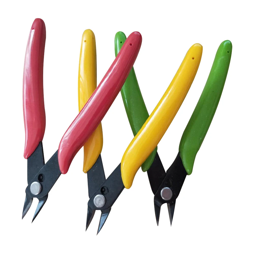 Мини плоскогубцы с ручкой 5 дюймов Электрические для проводов резак боковые