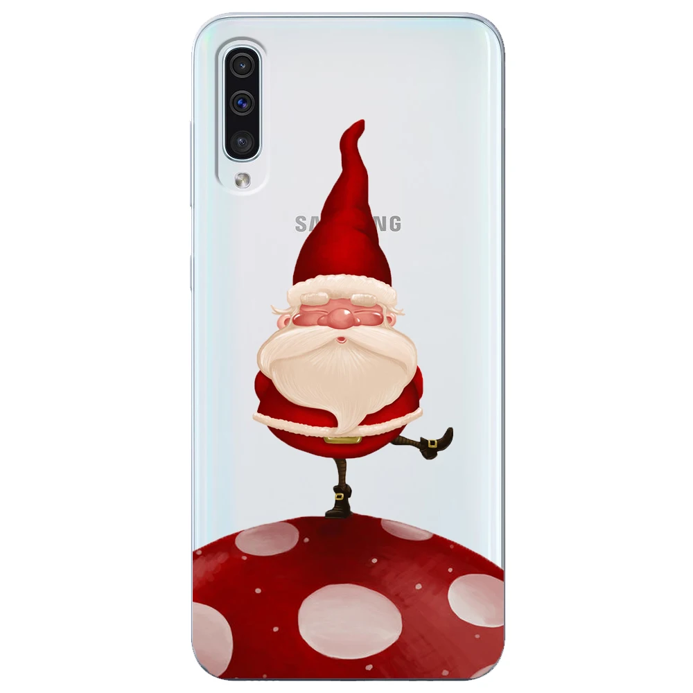 

Christmas New Year gift elk snow phone Case For Samsung Galaxy A40 A50 A50S A30S A20E A310 A10 A510 A70 A30 A2 core TPU Cover