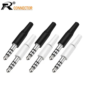 Выход 17 мм14 мм 3,5 мм стерео 3-полюсный штекер для самостоятельной сборки наушников или используется для ремонта наушников, Золотаяникелевая пластина, 10 шт.