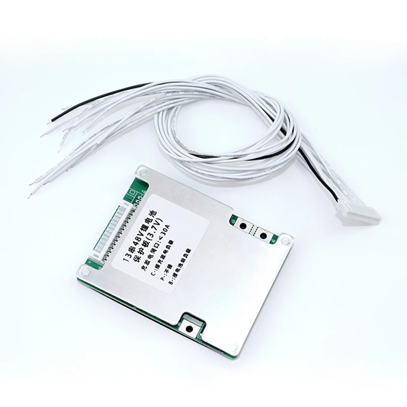 13S 48V 30A 18650 литиевый аккумулятор BMS 3 7 V тот же порт зарядки и разряда баланс PCM PCB для