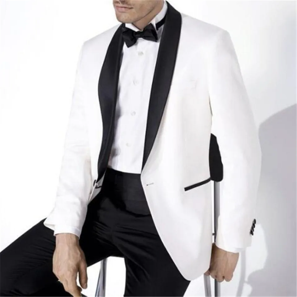 Мужской костюм Smolking Noivo Terno Slim Fit Easculino, вечерние костюмы для мужчин, смокинги, Женихи, шаль, черный отворот, на одной пуговице(пиджак