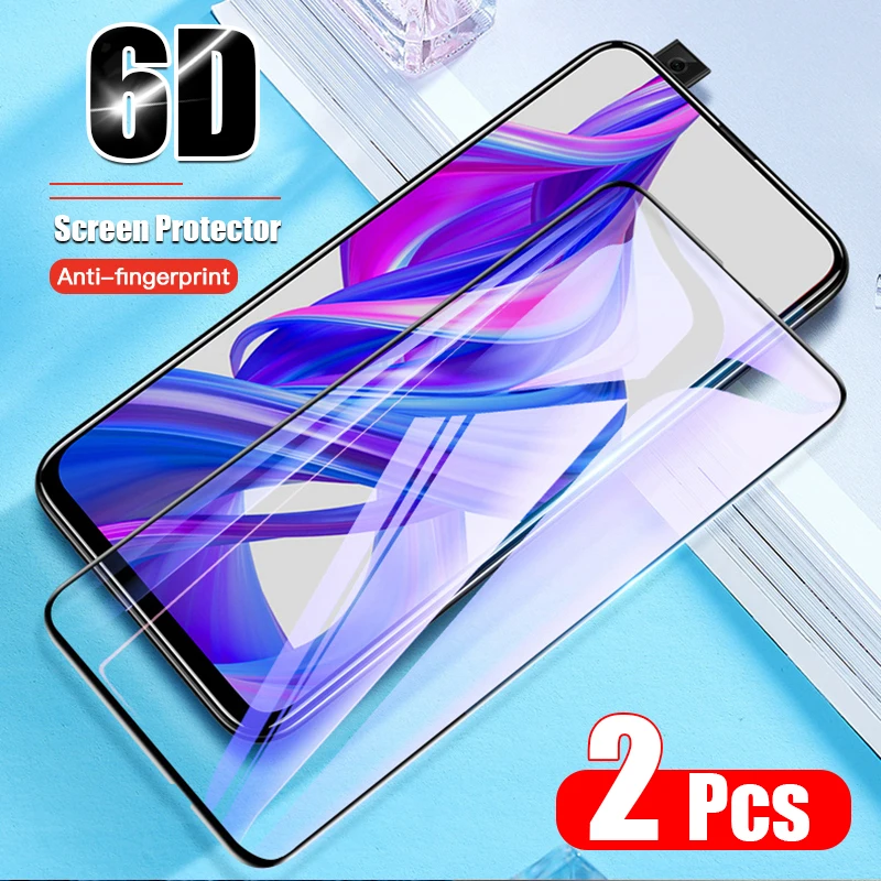 6D закаленное стекло для Huawei Honor 9X полное покрытие изогнутая Защитная пленка