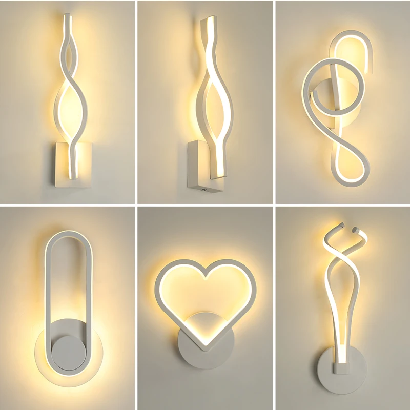 

Acrylic LED Wall Lamp For Gallery Bedside Aisle Stairway Hallway Living Room Bedroom Dining Room Foyer Hall Daily Lights Modern