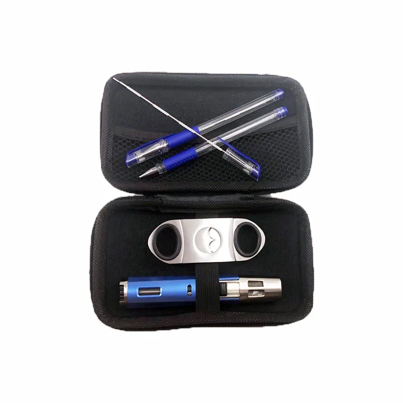 1 компл. Двойной прямой распылитель синее пламя газовые зажигалки с резаком для