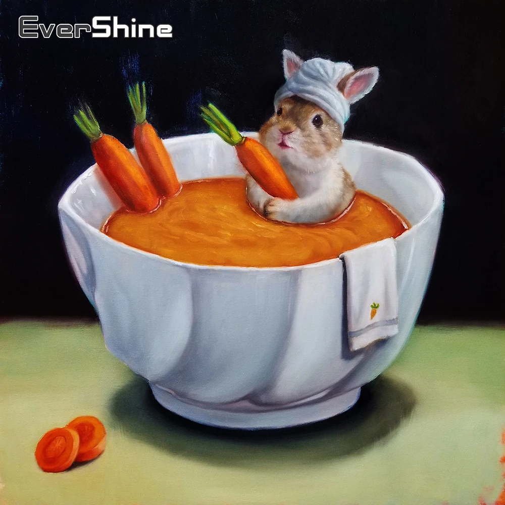 EverShine 5D картина с бриллиантами полностью квадратная мультяшная Алмазная мозаика