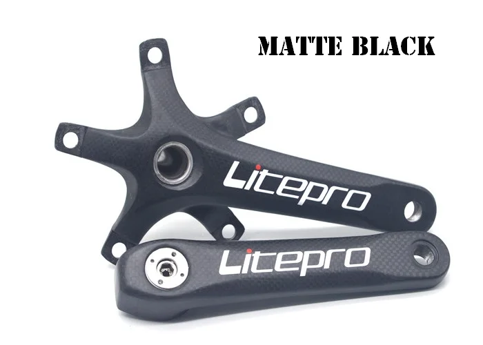 Litepro велосипед Сверхлегкий карбоновый коленчатый набор 130 BCD 412 складной велосипед шатун для дорожного велосипеда 170 мм части велосипеда