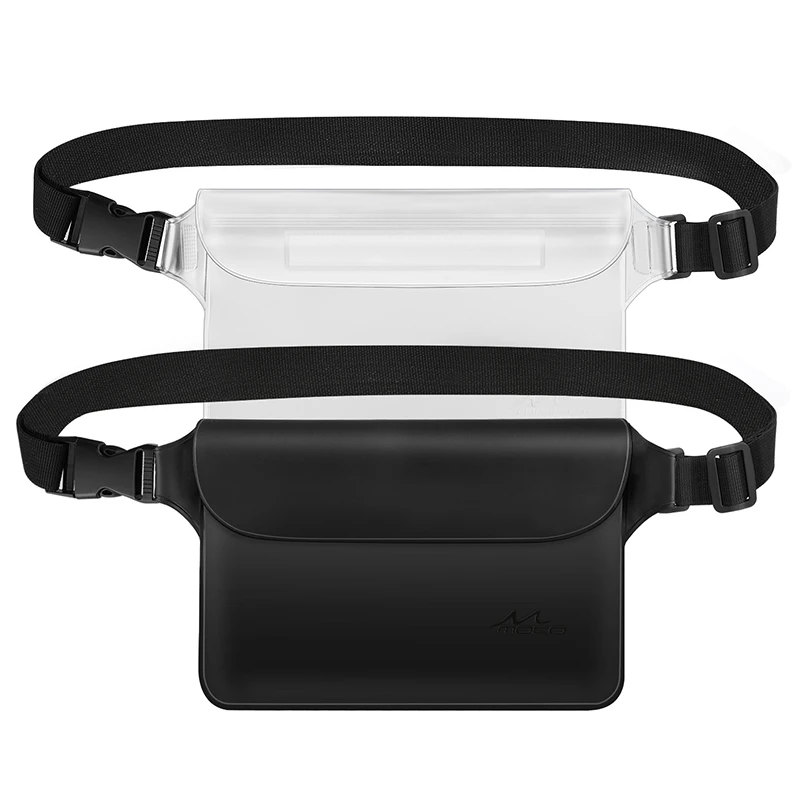 

Водонепроницаемая поясная сумка из 2 предметов, трехслойный герметичный водонепроницаемый защитный чехол для плавания и дрифтинга на откр...