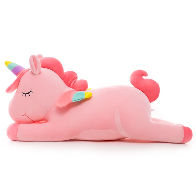 

New creative plush toy large lying unicorn doll with the same style net celebrity pillow children's gift doll