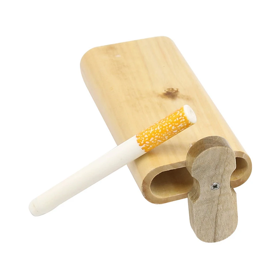 Деревянный чехол для сигарет с поворотной крышкой набор деревянных трубок Dugout