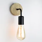 Скандинавская деревянная настенная лампа для спальни, 110 В, 220 В, минималистичные кованые железные Настенные светильники для гостиной, домашнее освещение, Декор