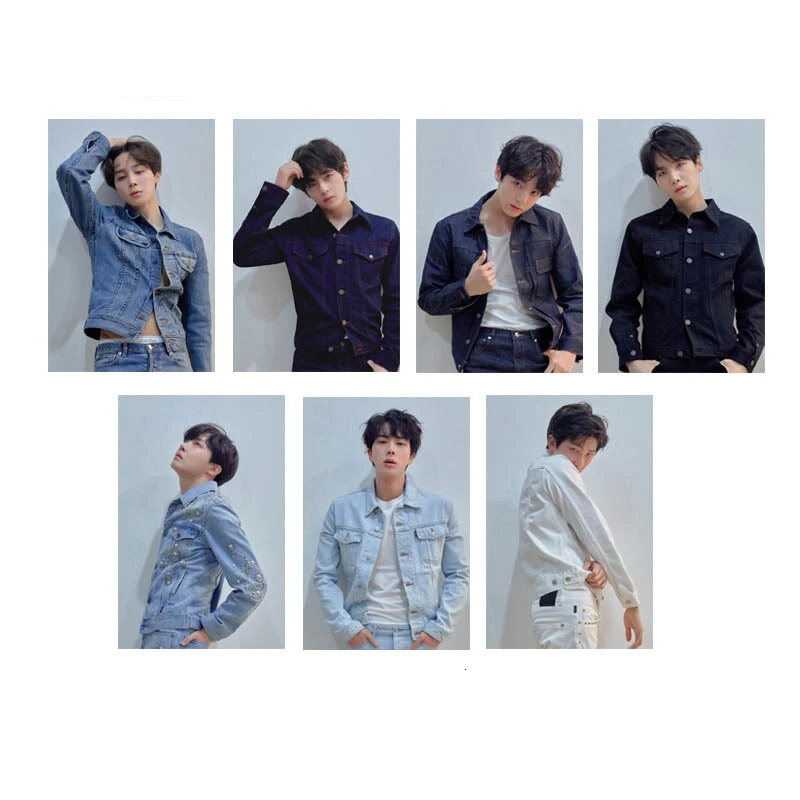KPOP Bangtan мальчик альбом воспоминания о ломо карты V SUGA сделано бумага фото лампа карты плакат HDPhotocard 3RD 5TH LOVE YOURSELF AllCard - Цвет: 13-Transparent card