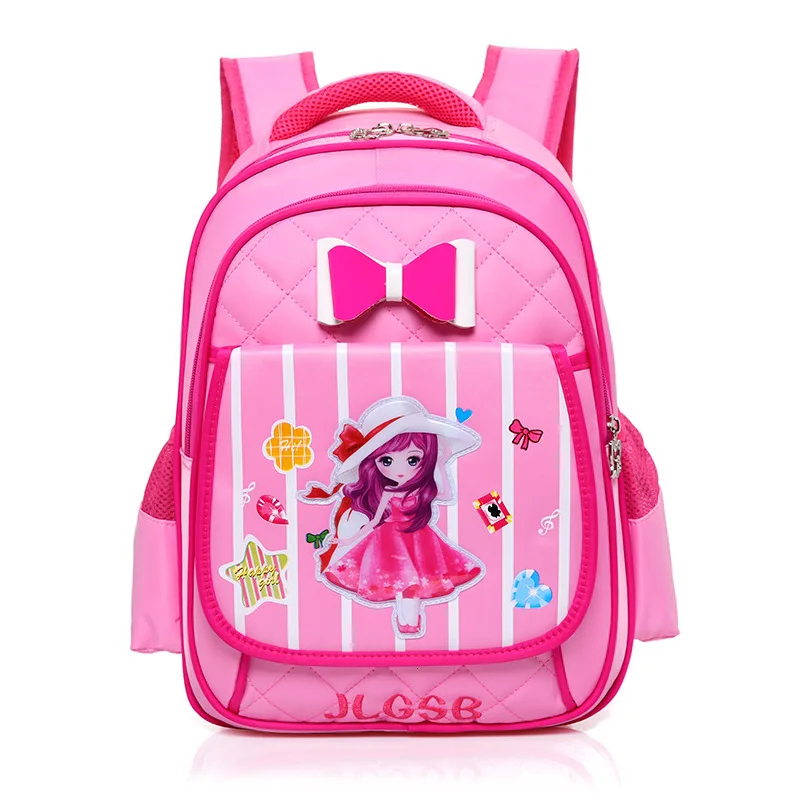 YK-Leik  Fashion Cartoon Printing Kids School Bag for Boys and Girls High quality nylon orthopedic schoolbags backpack kids