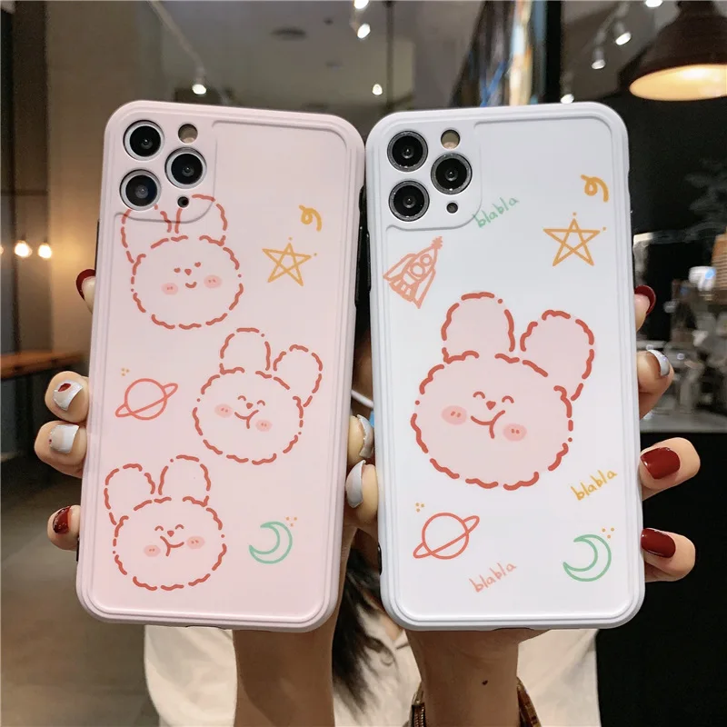 Cartoon Flower Soft TPU Phone Case For iPhone X XR XS MAX 11 PRO 8 7 Plus Ant- Fall Silicone Cover Fundas Couque | Мобильные