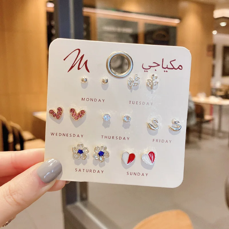 Модные женские Геометрические ювелирные изделия в виде цветов стиле корейские