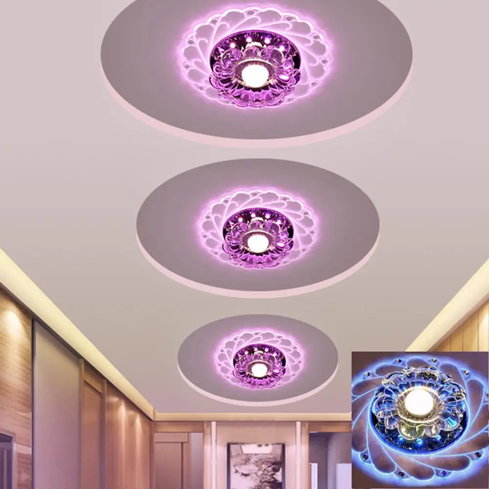 

Indoor Modern Crystal LED Blue Light Ceiling Chandelier Lamp Bedroom Living Room