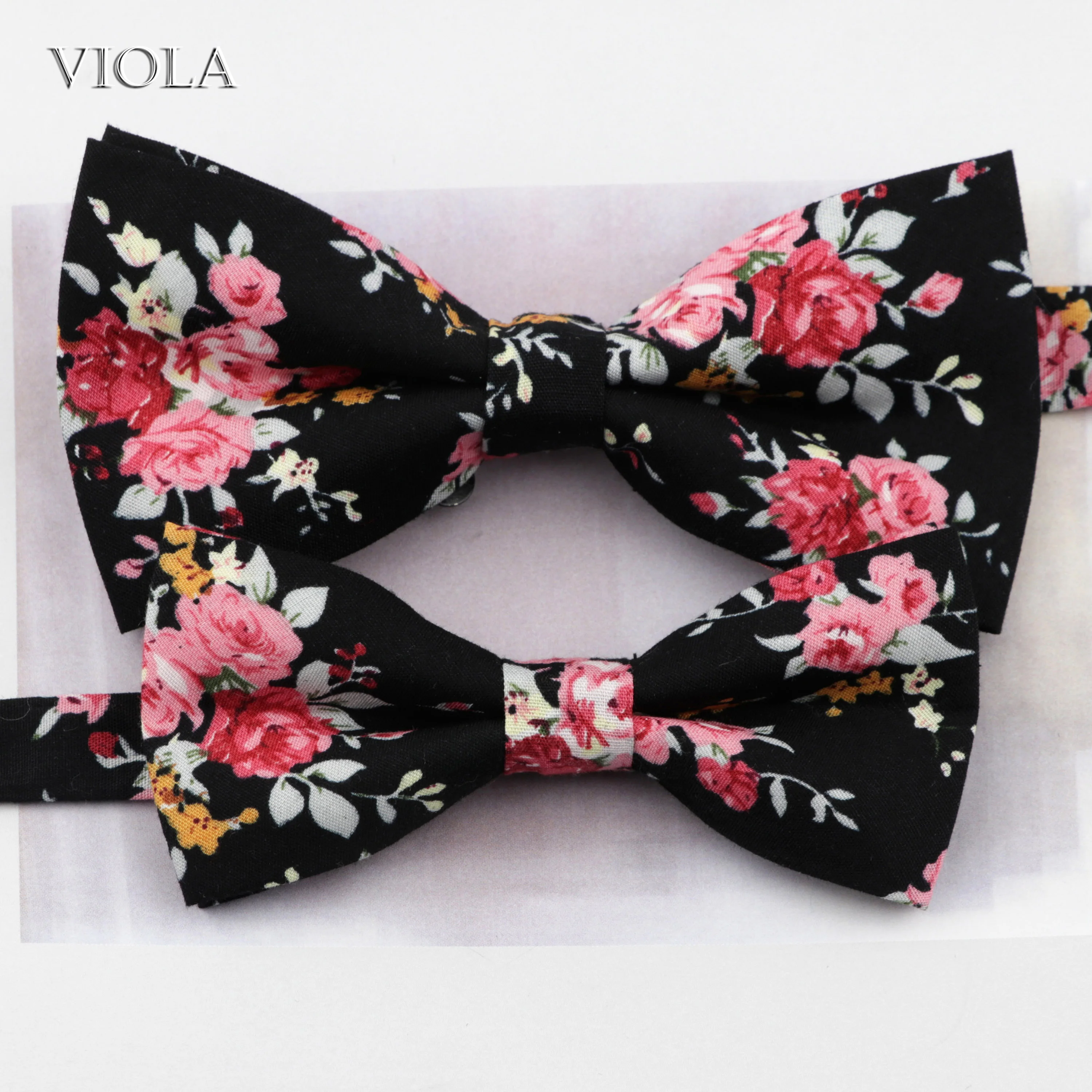 100% Cotton Floral Parent-Child Bowtie Sets Chic Men Women Kids Butterfly Beautiful Party Dinner Wedding Bow Tie Gift Accessory |